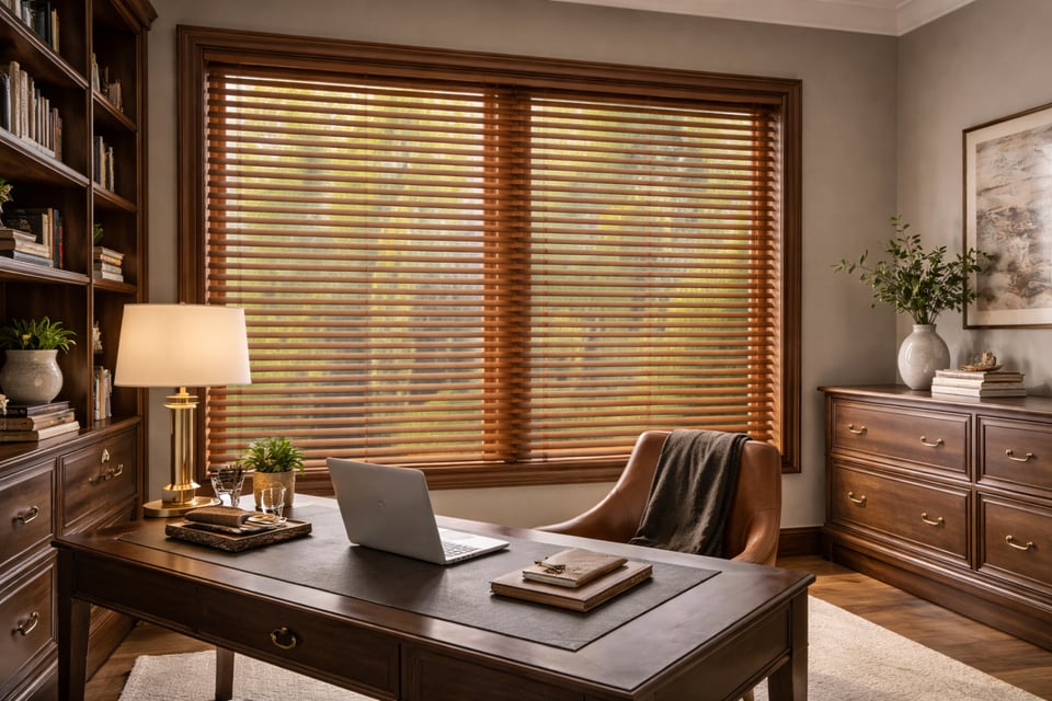 Parkland real wood blinds