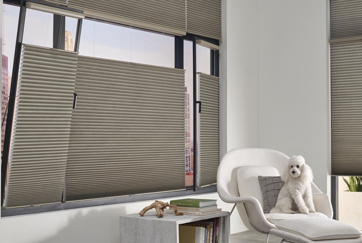 Hunter Douglas Duette Honeycomb Shades room darkening
